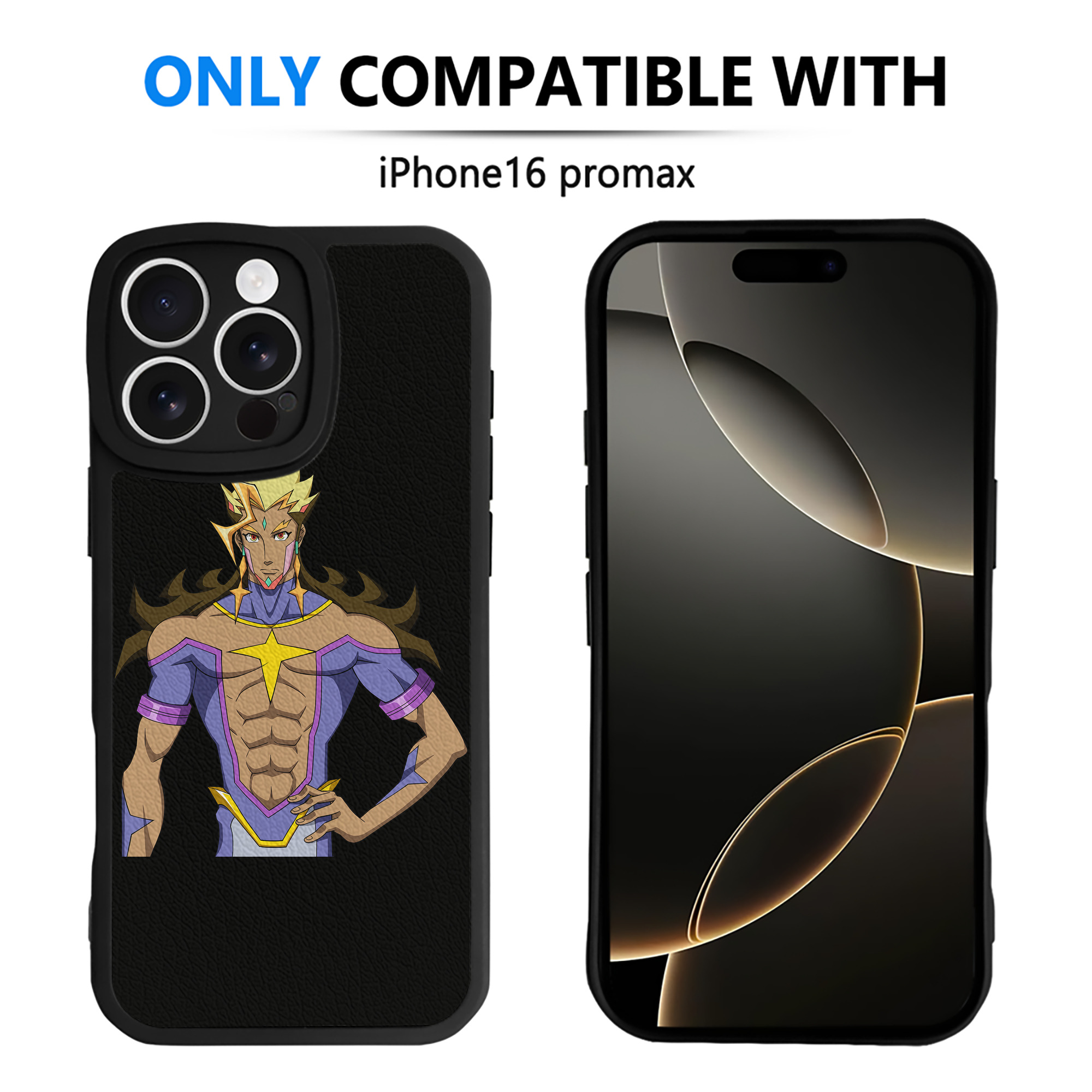 （画像用） 遊☆戯☆王 Yu-Gi-Oh! 【iPhone 16シリーズ対応】シリコンスマホケース（レザー調） 材質：シリコン
